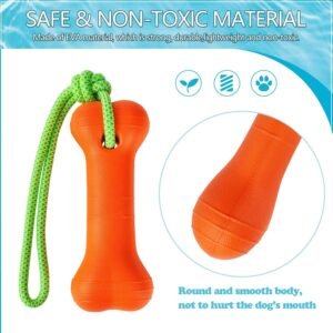 Water Fetch Dog Pool Toys, Interactive Training Bumper for Water Retrieving Pool Floating Toys for Dogs - Image 2