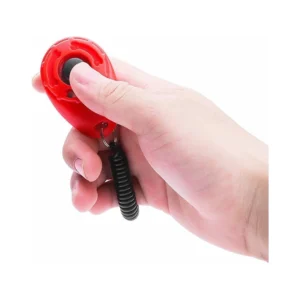 Dog Puppy Pet Button Clicker Sound Keyring Clip Obedience Training Teaching Tool black ABS + Stainless Steel - Image 4